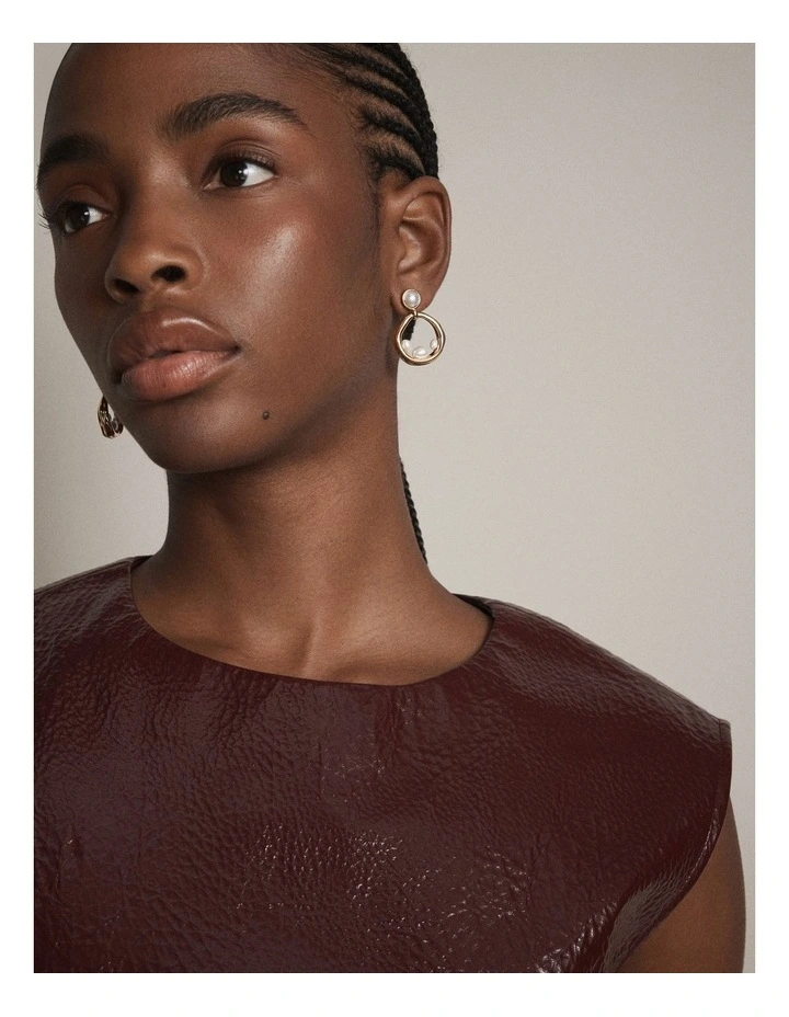 Anouk Pearl Earrings in Multi image 4