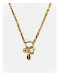 Boheme Charm Necklace in Gold