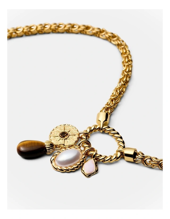 Boheme Charm Necklace in Gold image 3