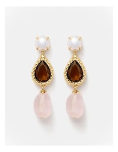 La Chance Drop Earrings in Multi