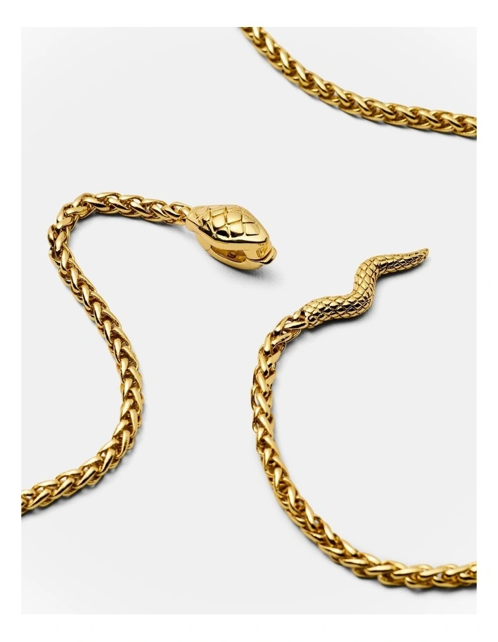 Serpentina Necklace in Gold image 3