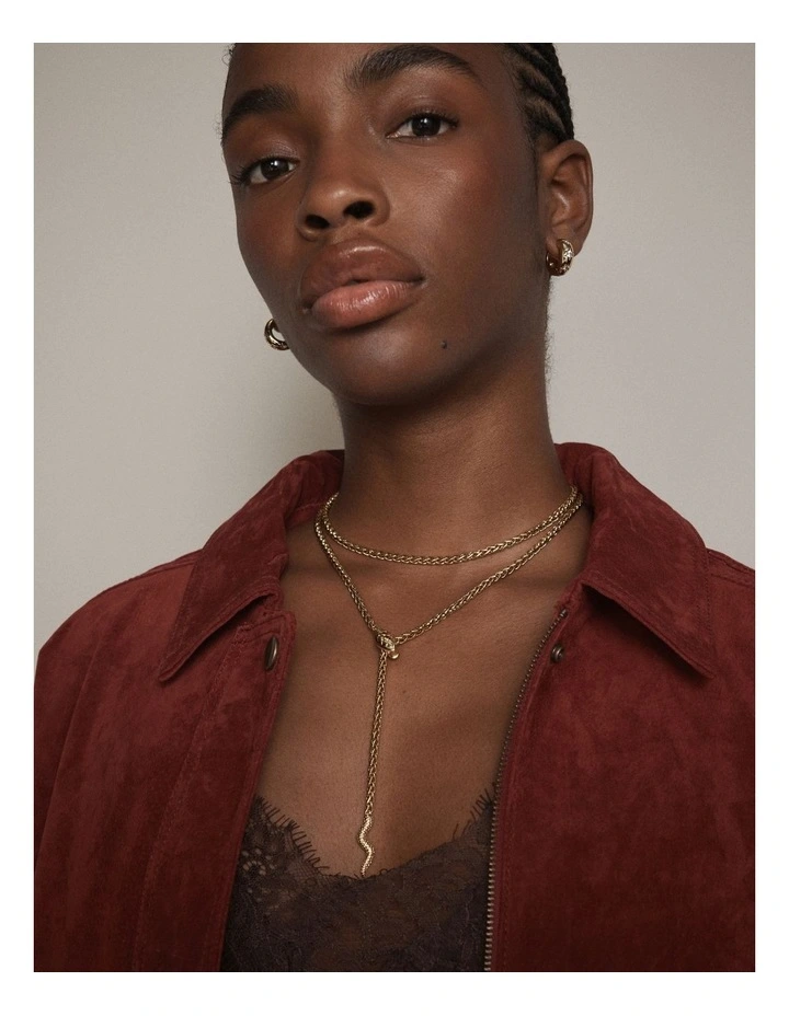 Serpentina Necklace in Gold image 4