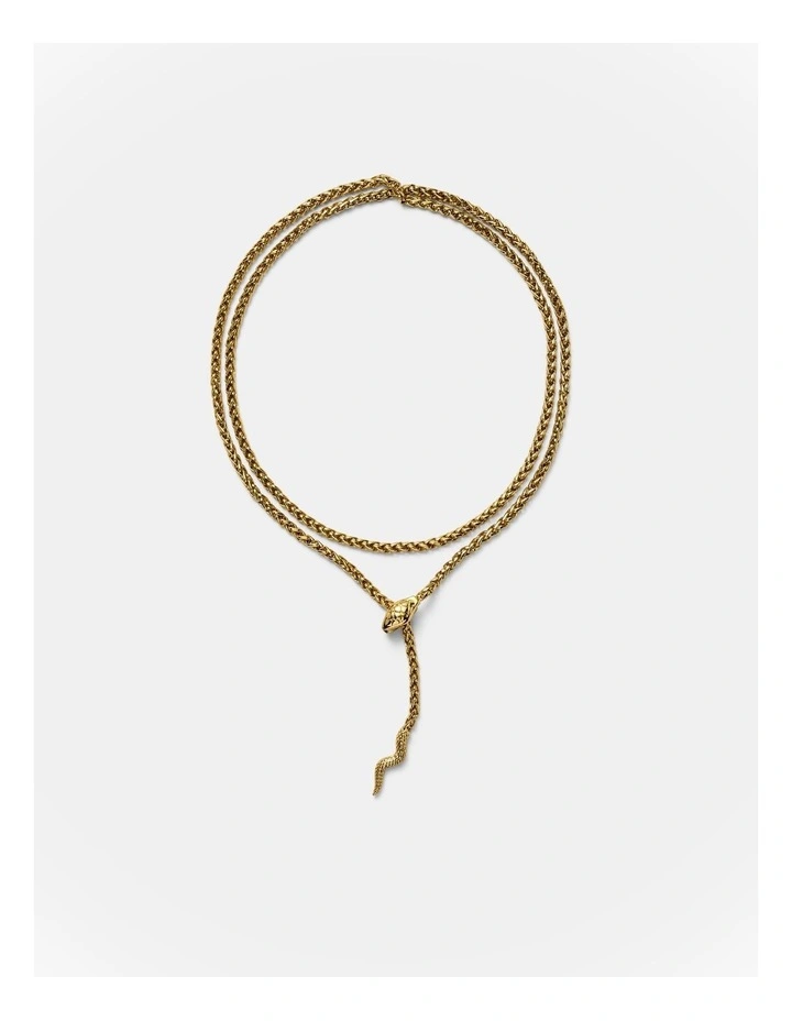Serpentina Necklace in Gold image 5