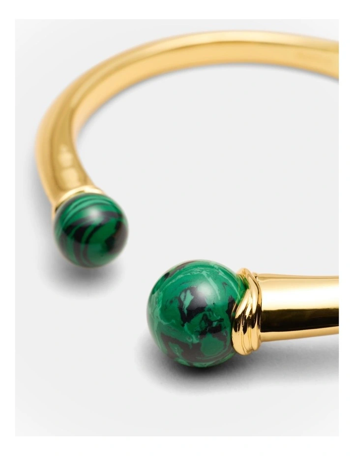 En Pointe Bangle in Malachite image 3