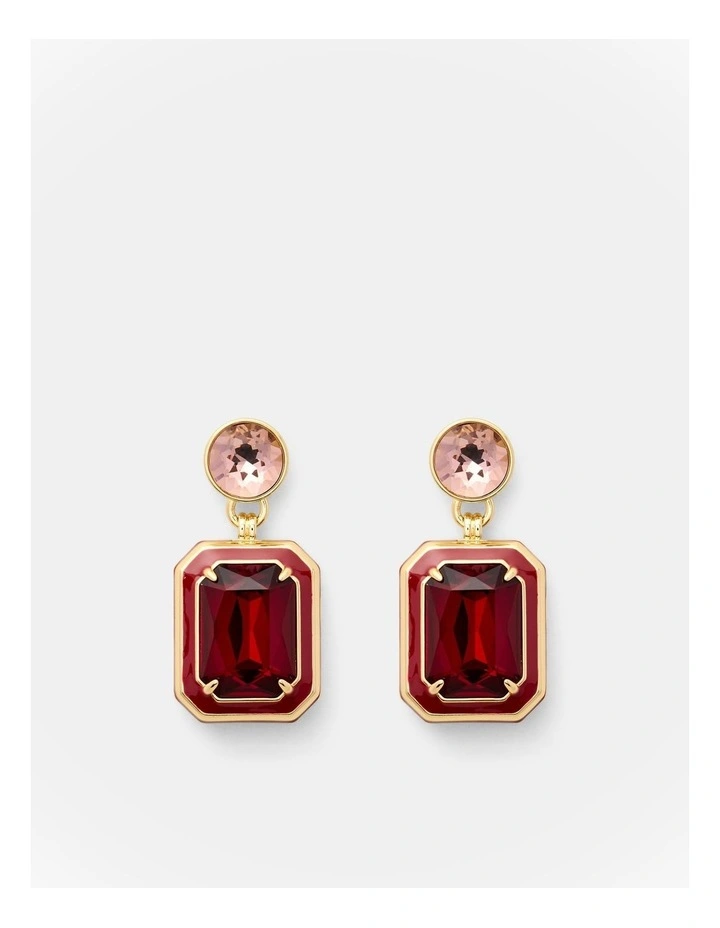Legacy Drop Earrings in Bordeaux image 1