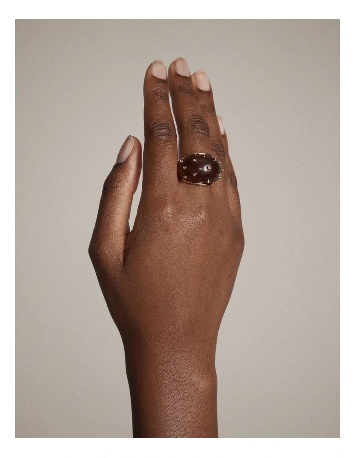 Zarela Ring in Toffee image 2