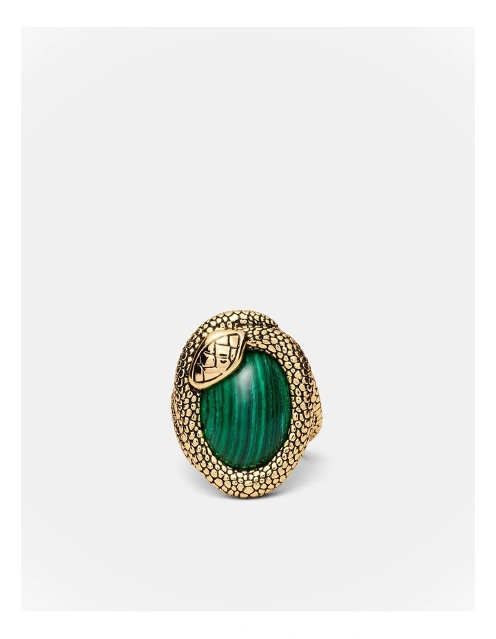 Serpentina Ring in Malachite image 3