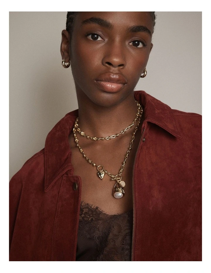 Westlyn Duo Necklace in Gold image 4