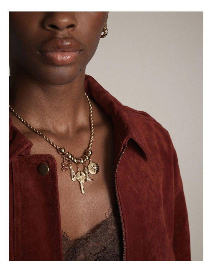 Westlyn Duo Necklace in Gold image 6