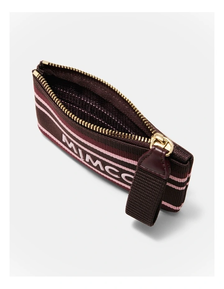 Blondie Coin Purse in Chocolate Stripe image 3