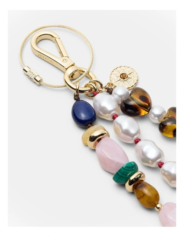 La Chance Bag Charm in Petal image 3