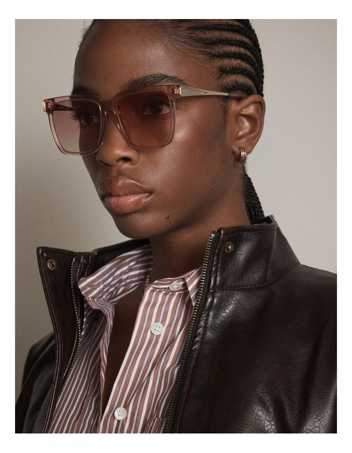 Dalton Sunglasses in Rose Quartz image 2