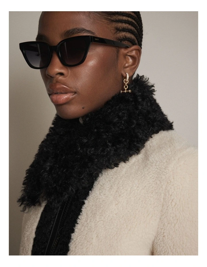 Lady M Sunglasses in Black image 2