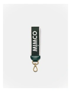 Stripe Webbing Wrist Strap in Thyme