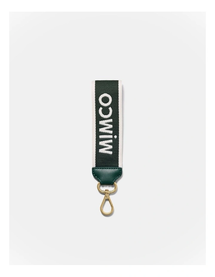 Stripe Webbing Wrist Strap in Thyme image 1