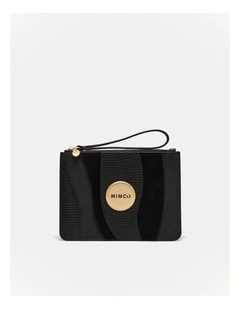 Mim Pouch in Black Brushed Lg