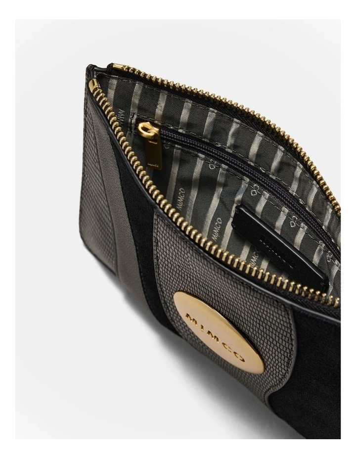 Mim Pouch in Black Brushed Lg image 5