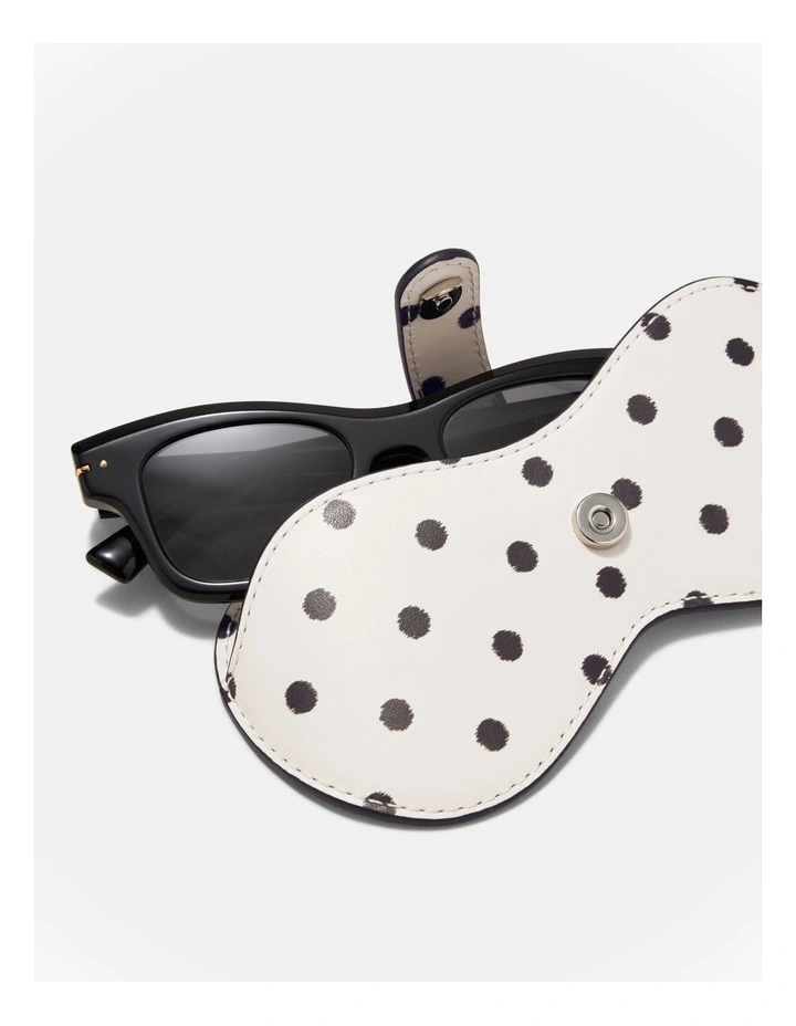 Classico Sunglasses Case in Dot Print image 3