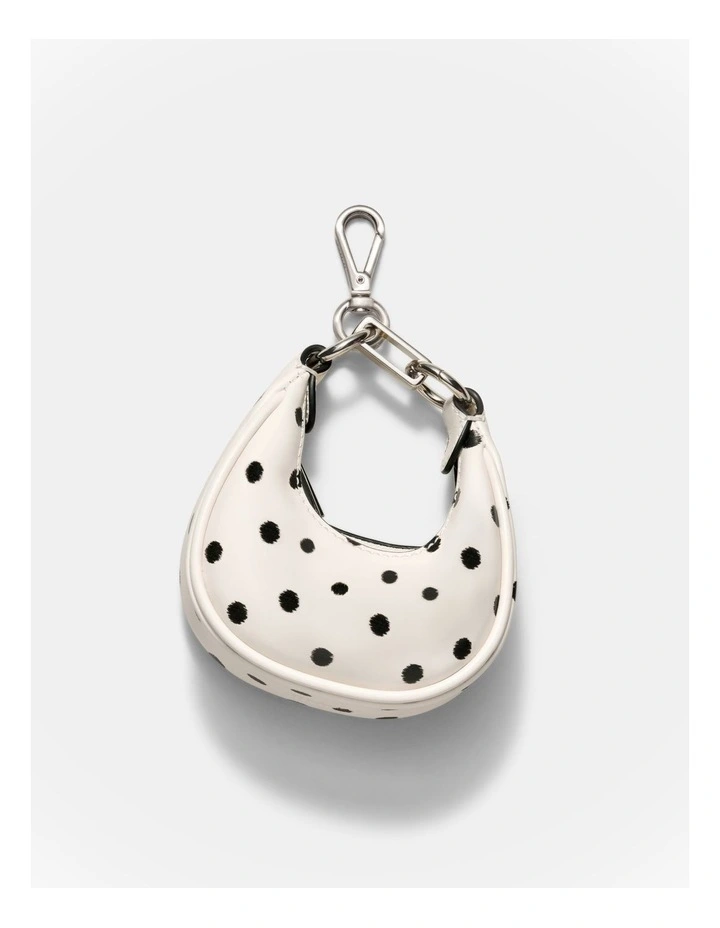 Luna Mini Bag Charm in Dot Print image 1