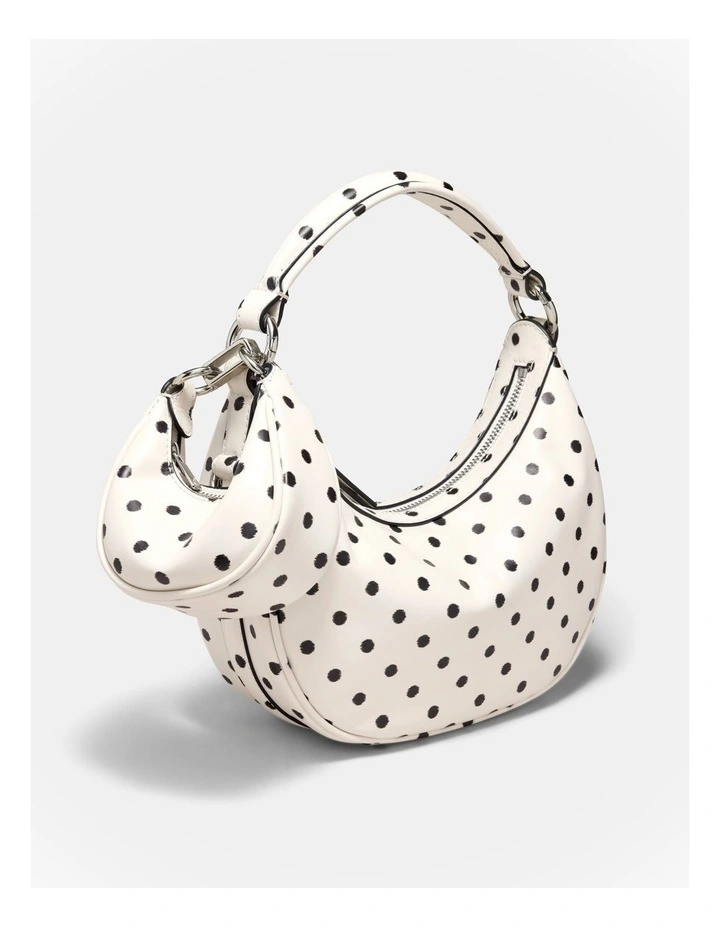 Luna Mini Bag Charm in Dot Print image 2