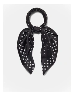 Dizzy Dots Large Scarf in Black
