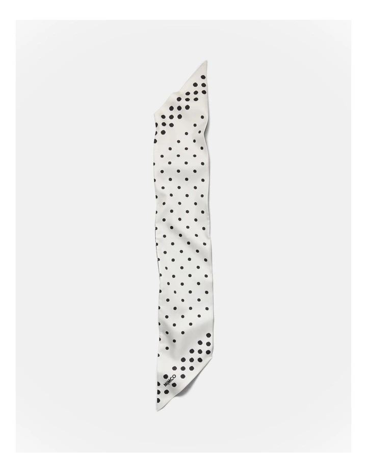 Dizzy Dots Thin Scarf in Black image 5