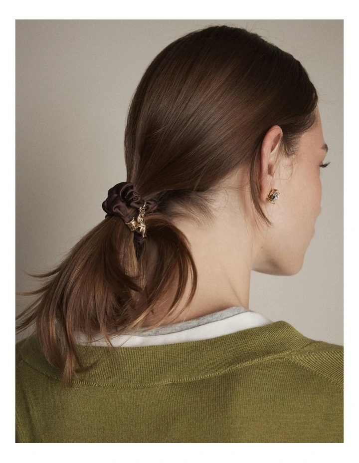 Lucky Scrunchie in Chocolate image 2