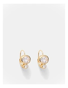 Courtside Hook Earrings in Gold