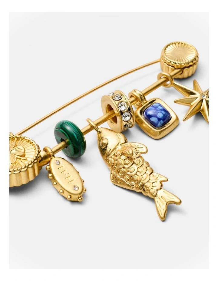 Fortuna Brooch in Gold image 3