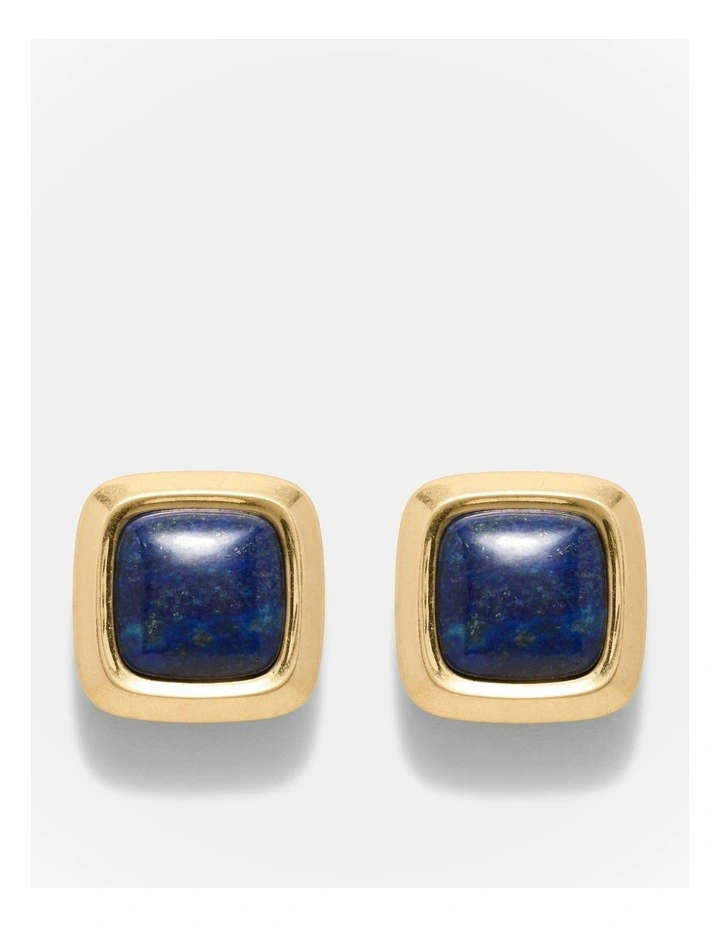Abundance Stone Stud Earrings in Cobalt image 1