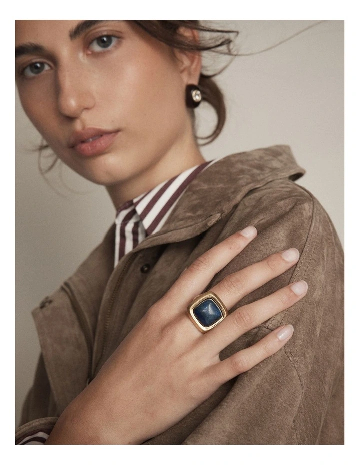 Abundance Stone Ring in Cobalt image 2