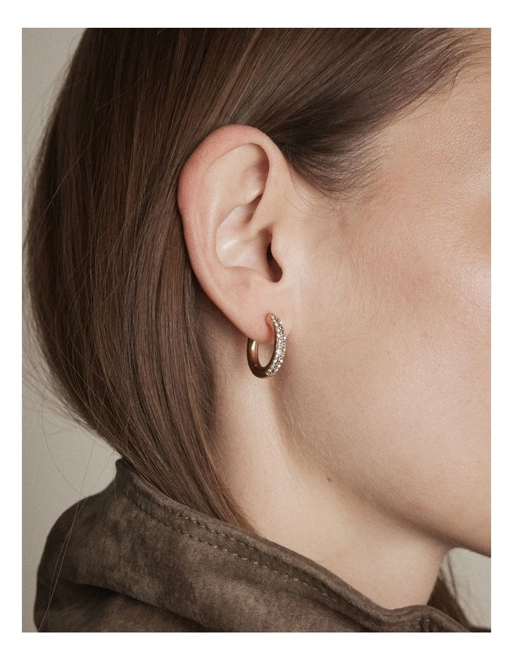Talisman Charm Hoop Earrings in Ultra Marine image 7