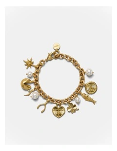Fortuna Charm Bracelet in Gold