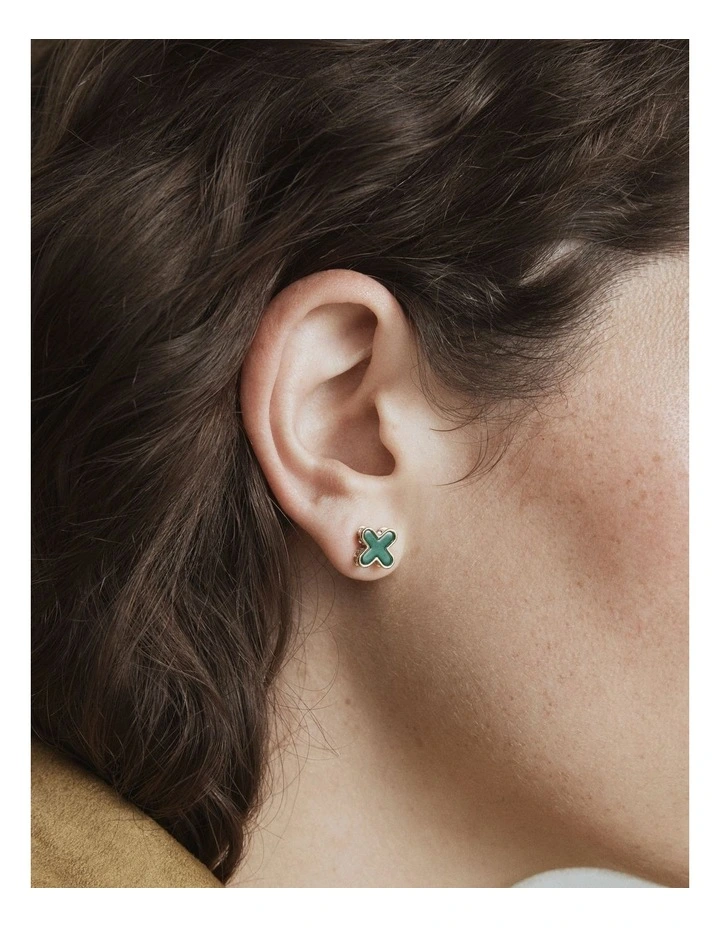 Dreamer Stud Earrings in Thyme image 4