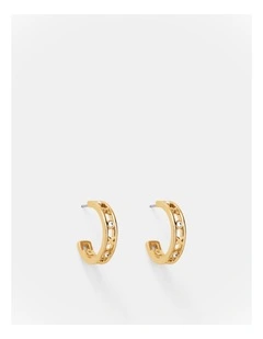 Amulet Hoop Earring in Gold