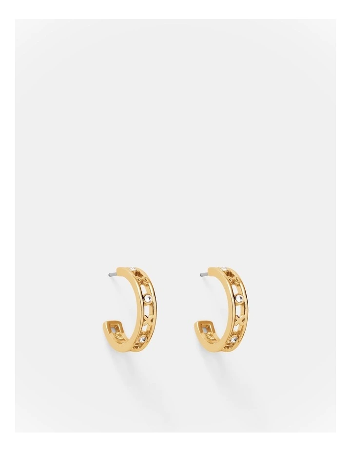 Amulet Hoop Earring in Gold image 1