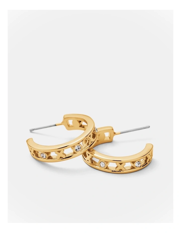 Amulet Hoop Earring in Gold image 3