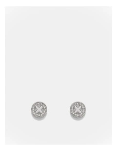 Amulet Stud Earrings in Silver