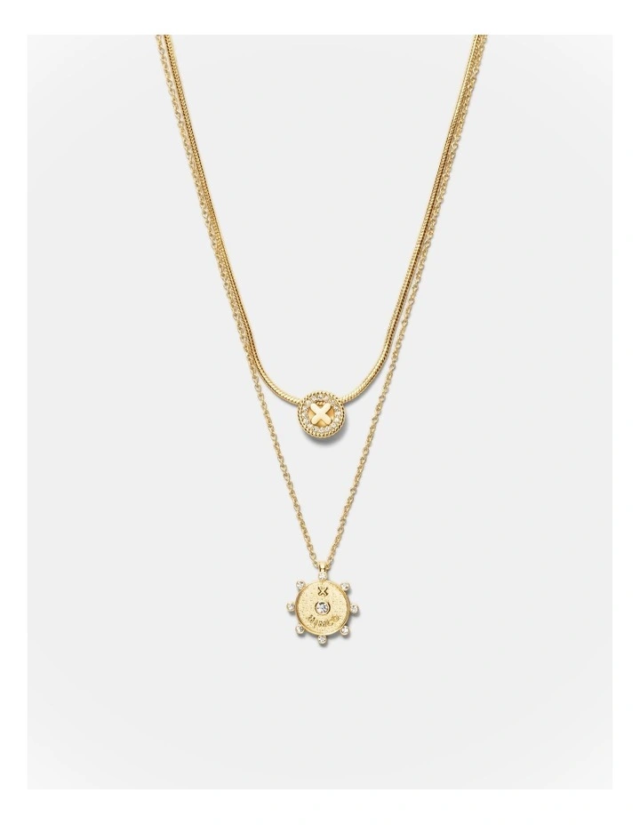 Amulet Duo Necklace in Gold image 1