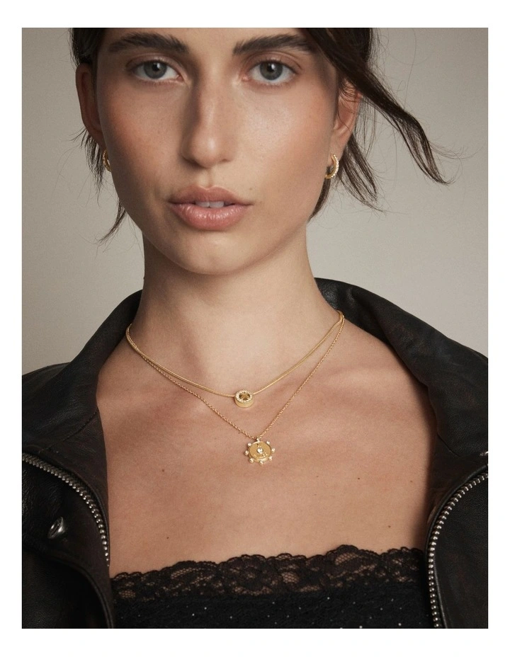 Amulet Duo Necklace in Gold image 2