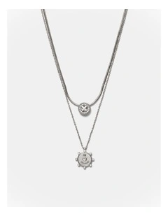 Amulet Duo Necklace in Silver