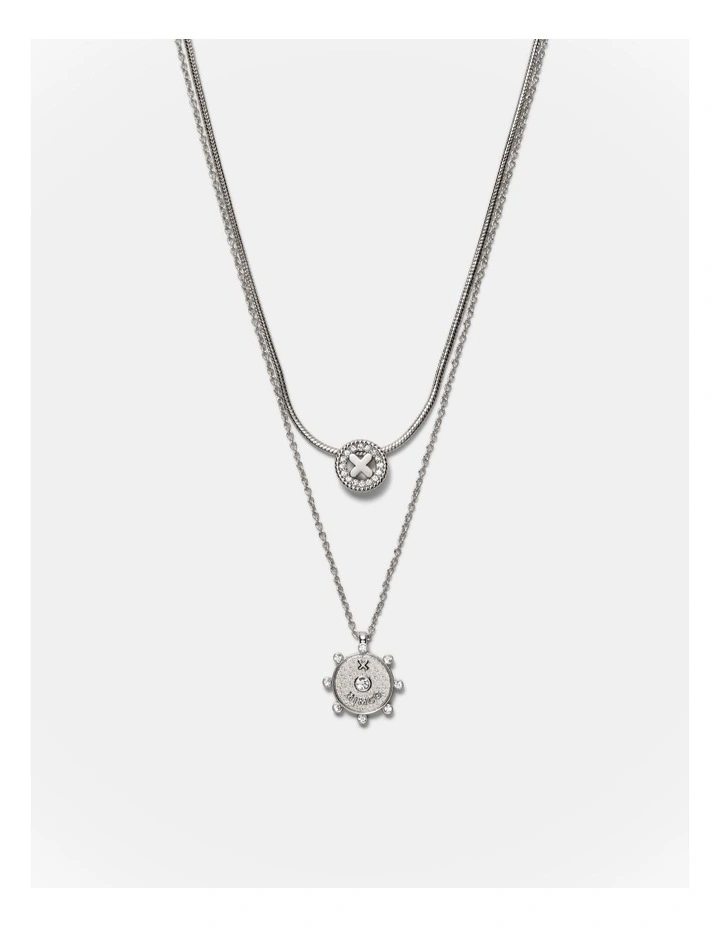 Amulet Duo Necklace in Silver image 1
