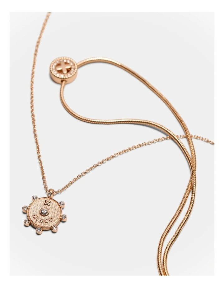 Amulet Duo Necklace in Rose Gold image 3