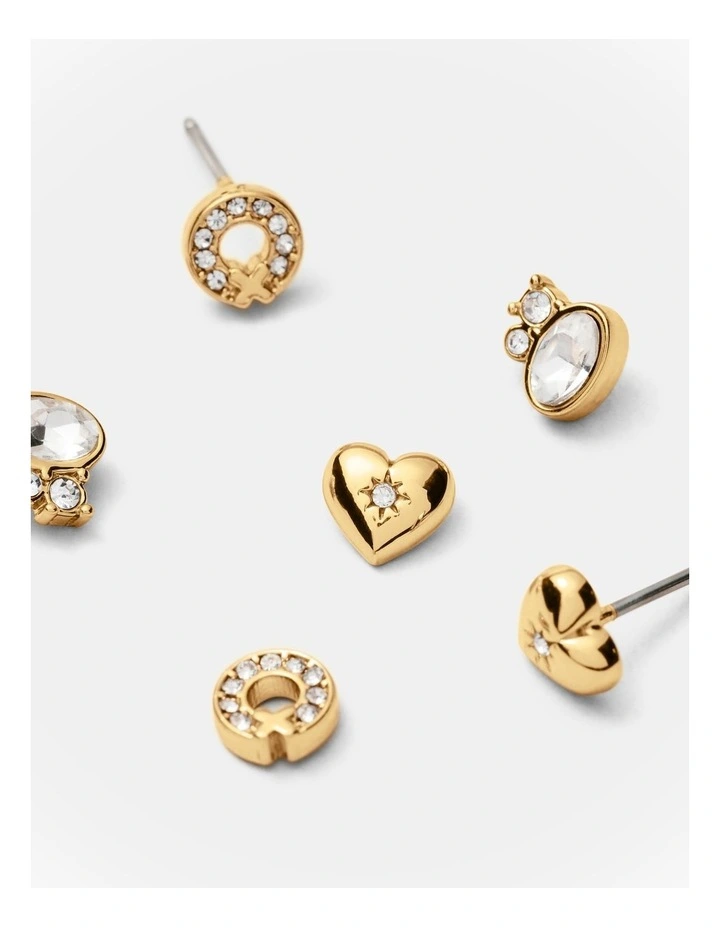 Mim Classics Earrings Pack in Gold image 3