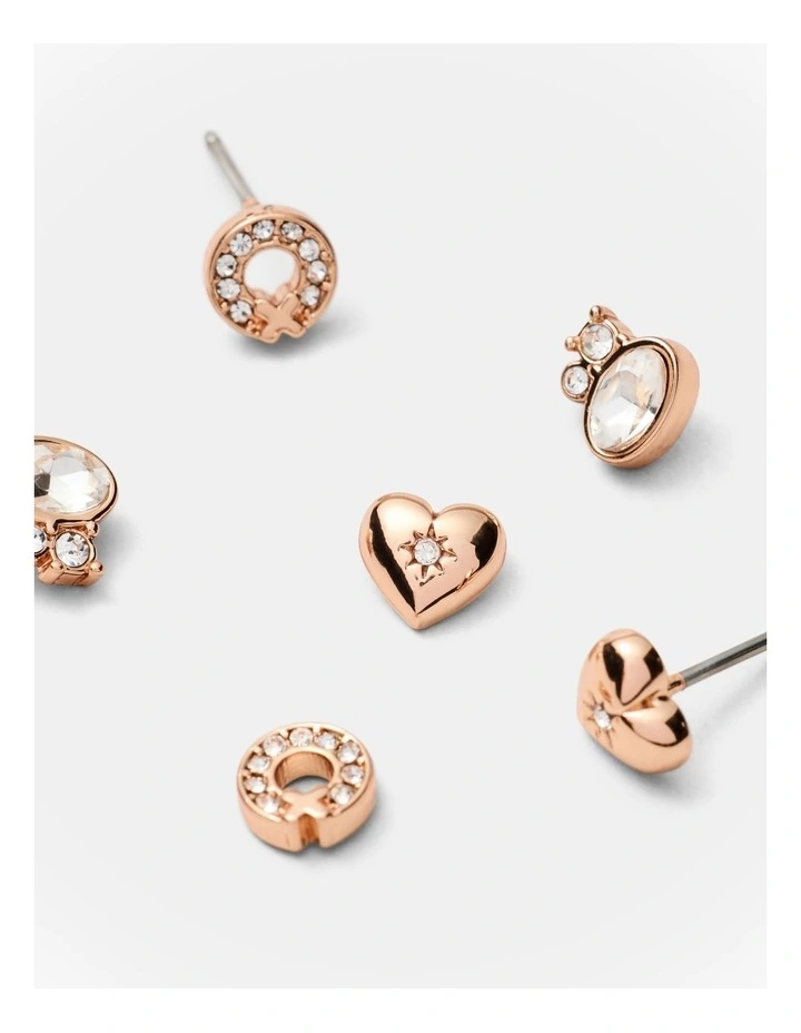 Mim Classics Earrings Pack in Rose Gold image 3