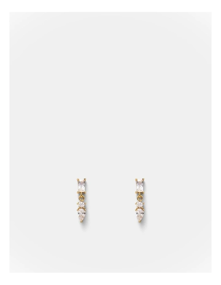 Shadow Drop Earrings in Gold image 1