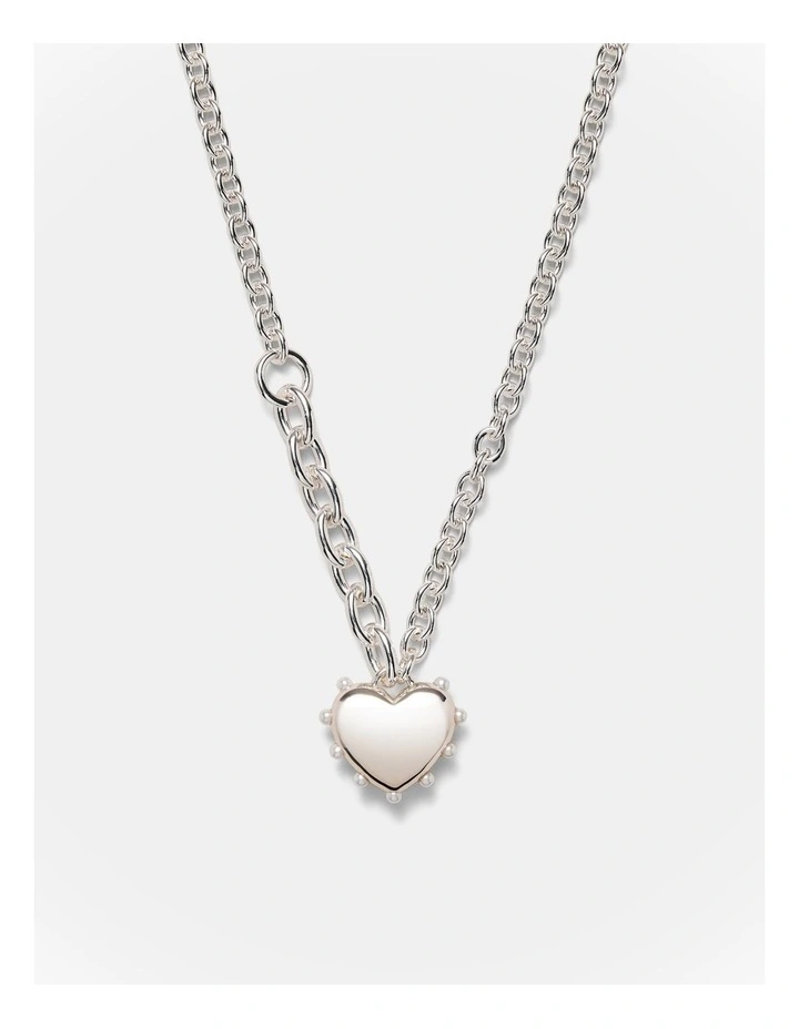 Adore Heart Necklace in Silver image 1