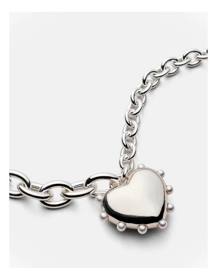 Adore Heart Necklace in Silver image 2