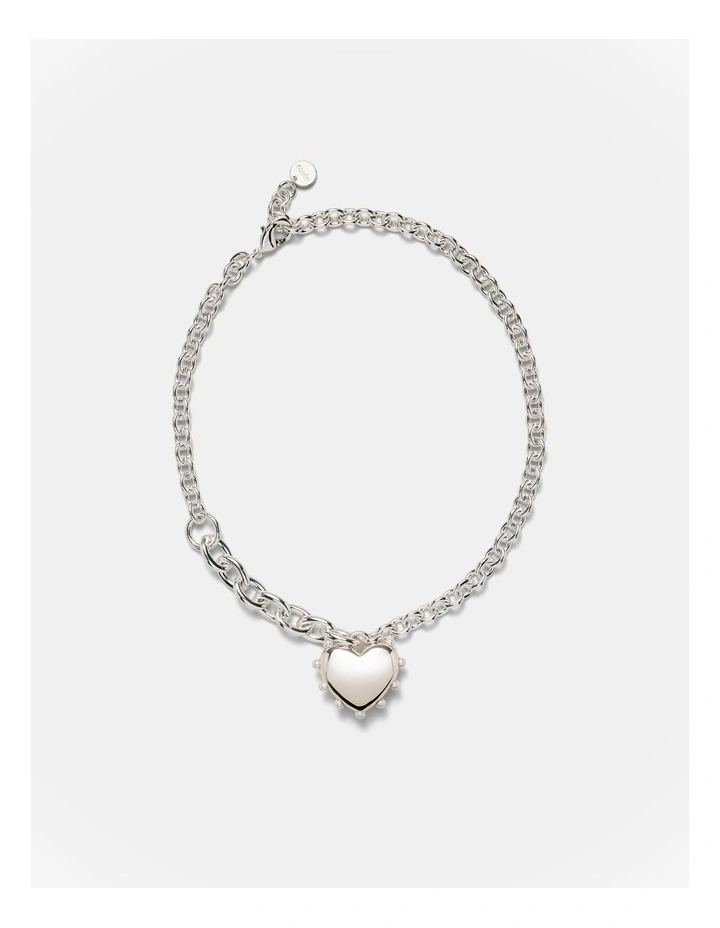 Adore Heart Necklace in Silver image 3