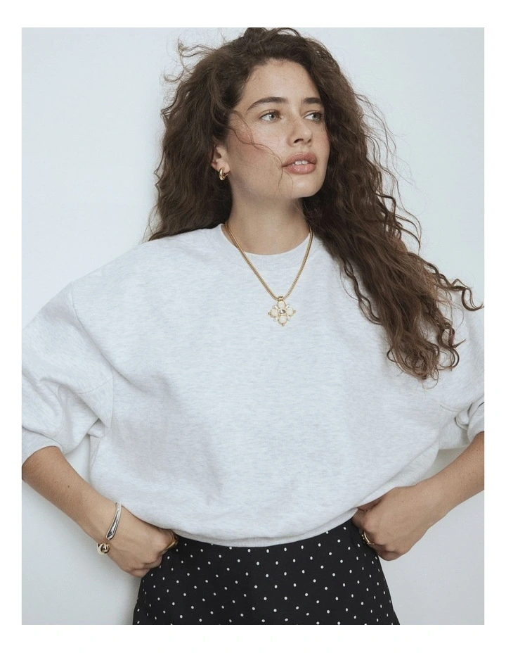 Liora Necklace in Pearl image 2